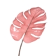 sztuczny liść monstery 90 cm róż