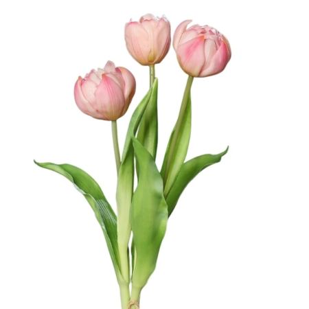 bukiet sztuczne tulipany naturalne w dotyku – różowy