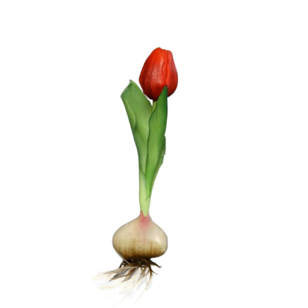 sztuczny tulipan czerwony naturalny w dotyku