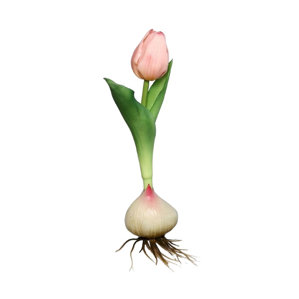 sztuczny tulipan różowy naturalny w dotyku