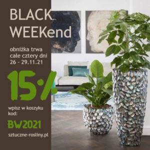 black weekend 2021 sztuczne rośliny