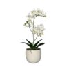 sztuczna orchidea w doniczce biała 36 cm