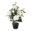Sztuczna Róża Krzew Biała 68 cm