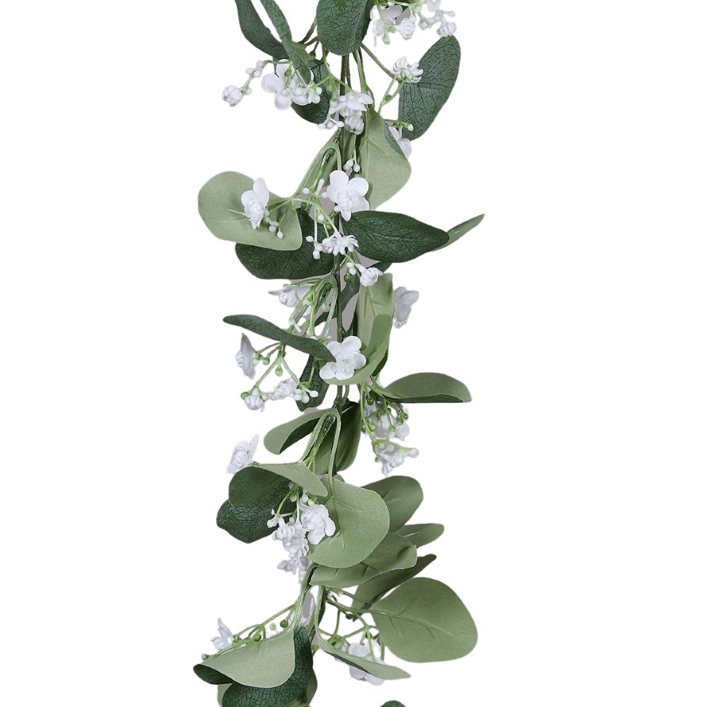 Girlanda Eukaliptus z Kwiatami 100 cm