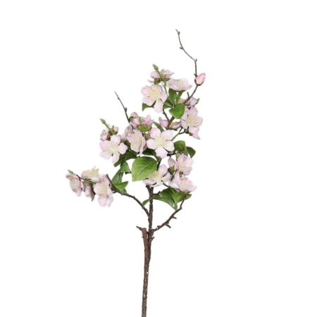 sztuczna gałązka kwiat jabłoni jasnoróżowa