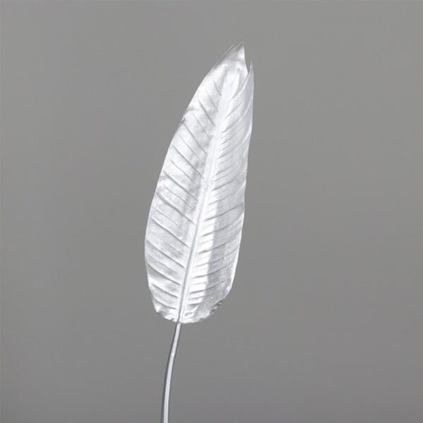 Dekoracyjny liść strelicji srebrny